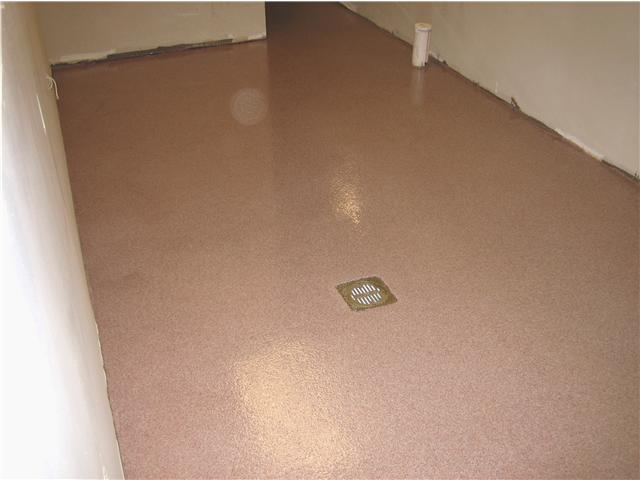 Quartz floor in cafe